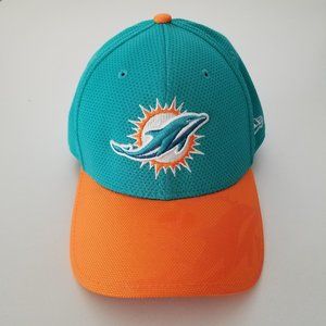Miami Dolphins New Era Flex Fit Hat NWOT Sz M/L